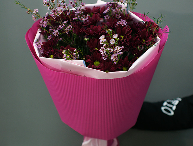Букет из фиолетовой хризантемы Фото